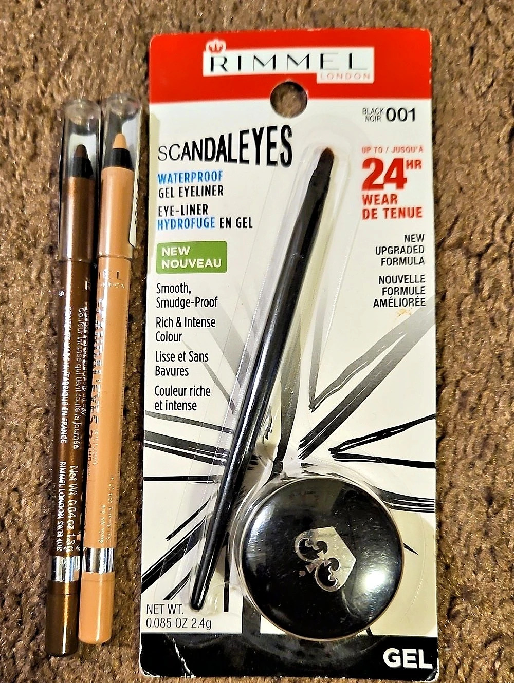 Rimmel Scandaleyes Waterproof Gel Eyeliner & Scandaleyes 24H Waterproof Kohl